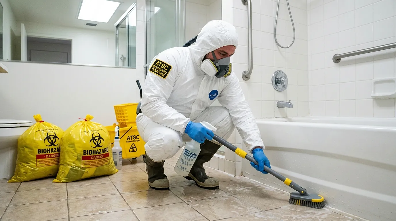 Decontamination equipment deployed for Blood Cleanup in Crossville